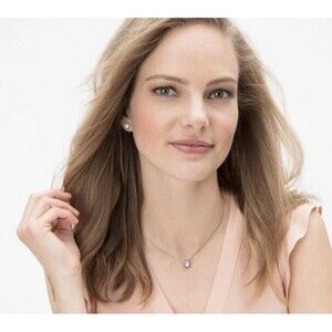 Brighton Twinkle Necklace Silver-Plated Chain April Silver Stone  Crystal